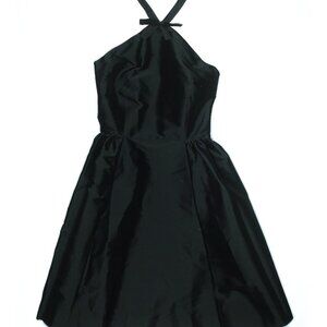 Bernadette halter taffeta mini dress